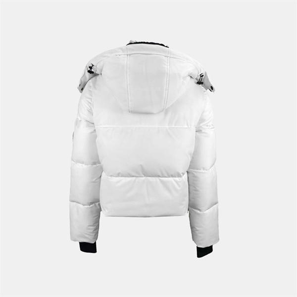 Jack Wills Cropped Puffer Jacket White