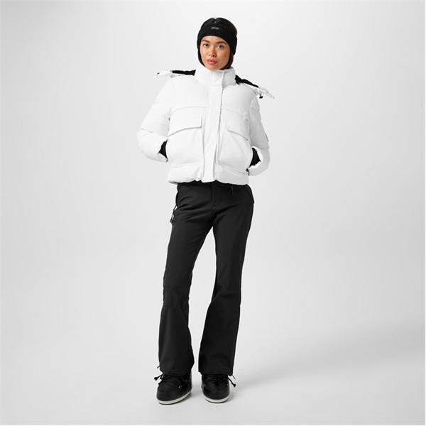 Jack Wills Cropped Puffer Jacket White