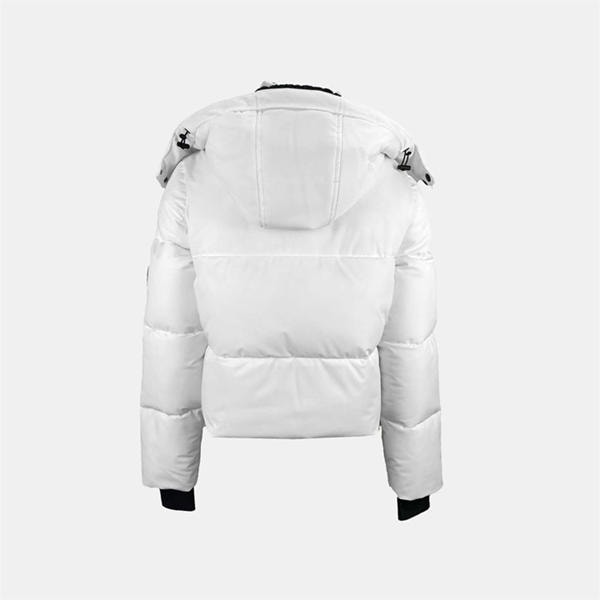 Jack Wills Cropped Puffer Jacket White