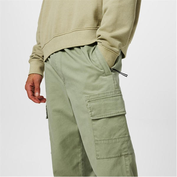 Jack Wills Cuffed Cargo Trousers Sage