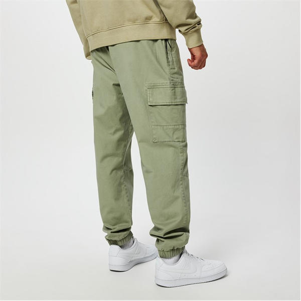 Jack Wills Cuffed Cargo Trousers Sage