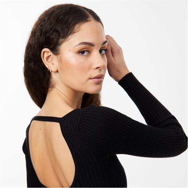 Jack Wills Cut Out Midaxi Dress Black