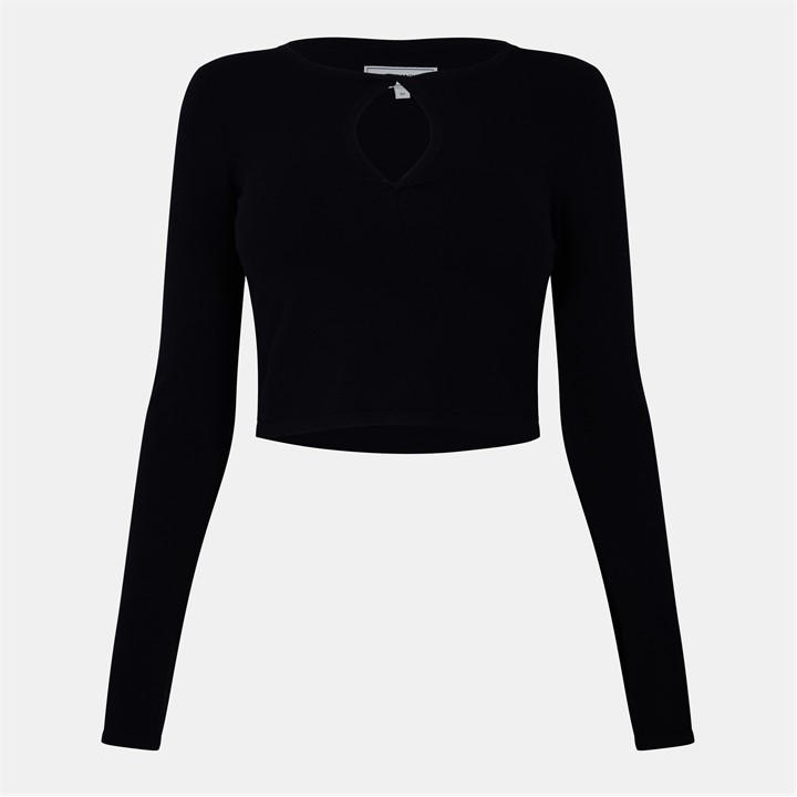 Jack Wills Cut Out Top Black