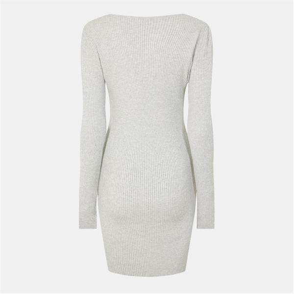 Jack Wills Cutout Ini Dress Grey Marl