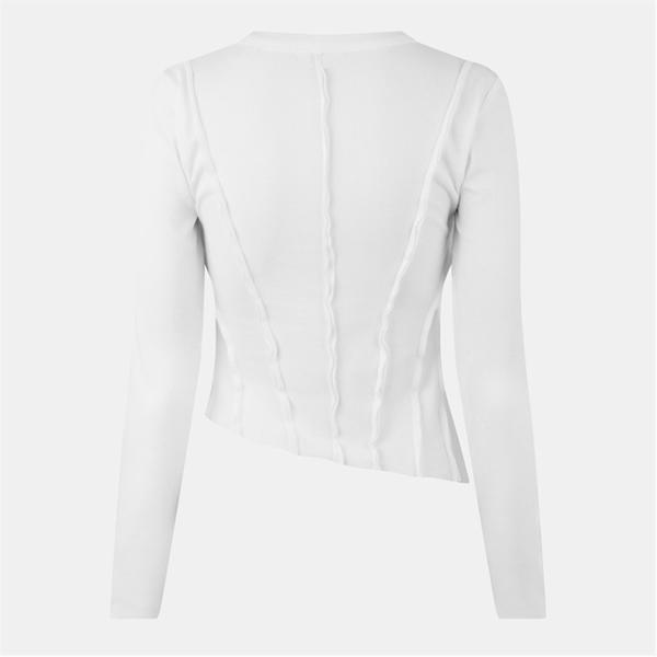 Jack Wills Detail Long Sleeve T Shirt White