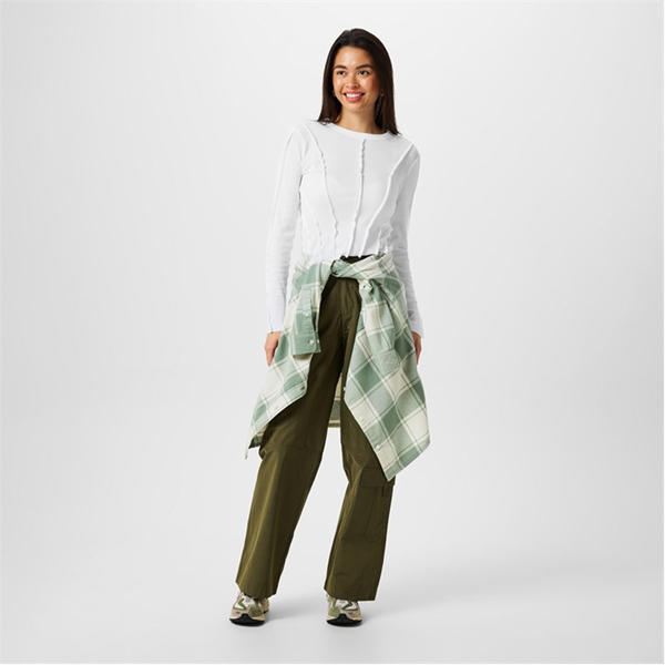 Jack Wills Detail Long Sleeve T Shirt White