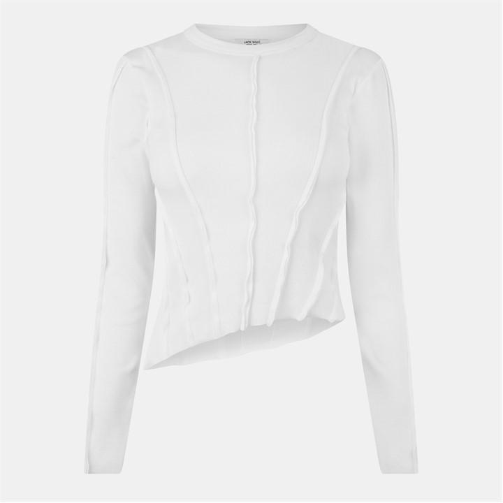 Jack Wills Detail Long Sleeve T shirt White