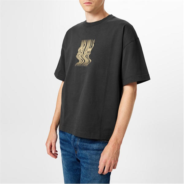 Jack Wills Distort T Shirt Washed Black