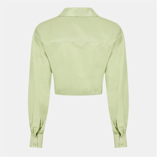 Jack Wills Draped Cropped Blouse Jolly Green