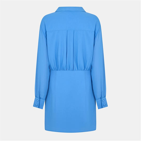 Jack Wills Draped Shirt Dress Ultra Marine
