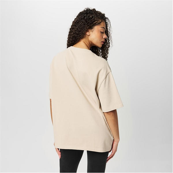 Jack Wills Embossed Logo T Shirt Stone