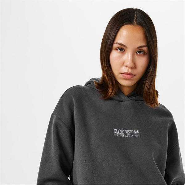 Jack Wills Embroidered Logo Hoodie Eiffel Tower