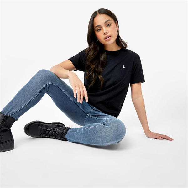 Jack Wills Endmoor Boyfriend T Shirt Black