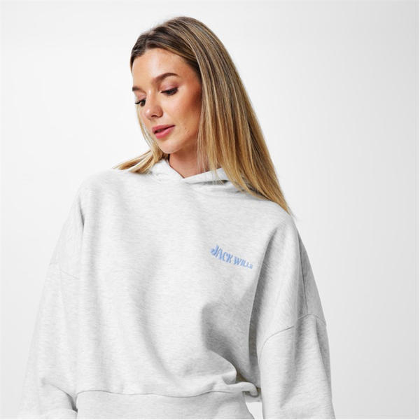Jack Wills Essentials Hoodie Light Heather