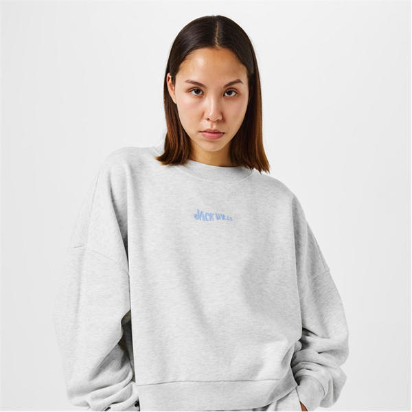 Jack Wills Essentials Sweatshirt Light Heather