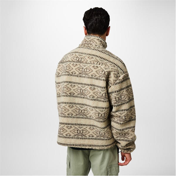 Jack Wills Fairisle Borg Fleece Cream Fairisle