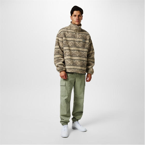 Jack Wills Fairisle Borg Fleece Cream Fairisle