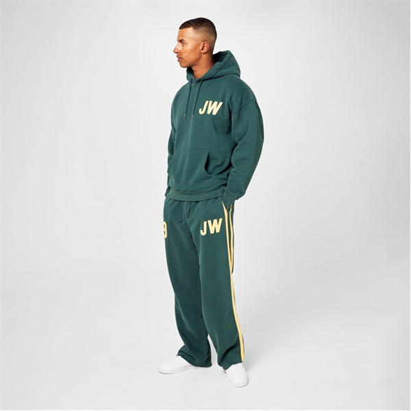 Jack Wills Felt Applique Hoodie Evergreen