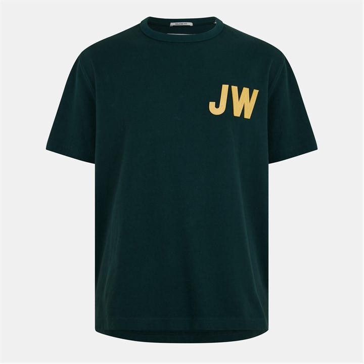 Jack Wills Felt Applique T shirt Evergreen