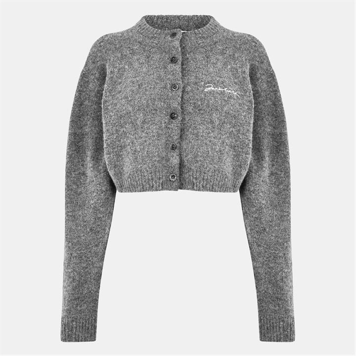 Jack Wills Fitted Cardigan Charcoal Marl