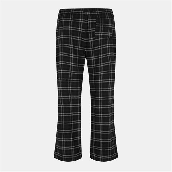Jack Wills Flannel Check Trousers Black Check