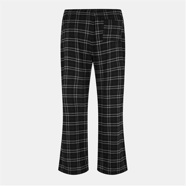 Jack Wills Flannel Check Trousers Black Check