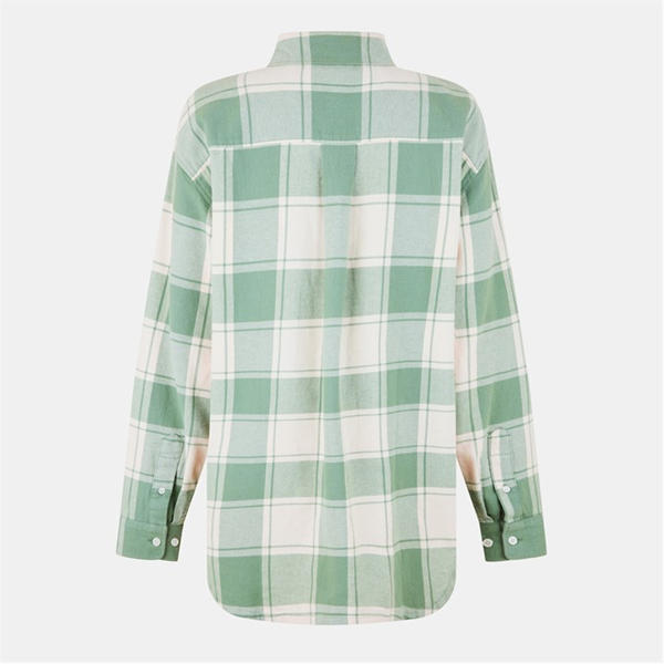 Jack Wills Flannel Shirt Iceberg Green