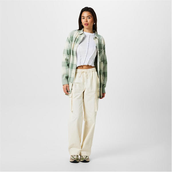 Jack Wills Flannel Shirt Iceberg Green