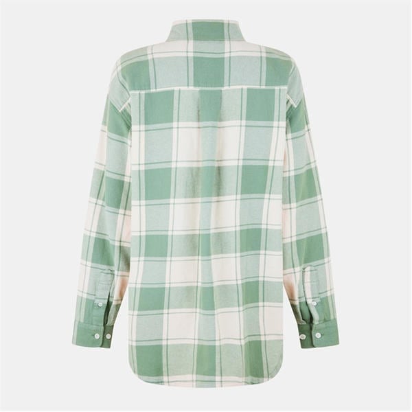 Jack Wills Flannel Shirt Iceberg Green