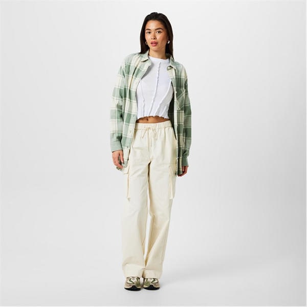 Jack Wills Flannel Shirt Iceberg Green