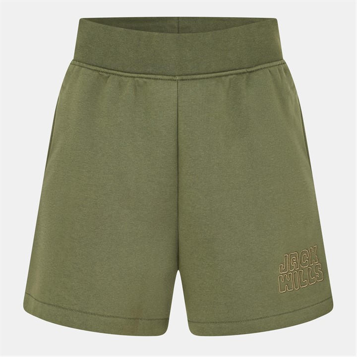 Jack Wills Fleece Shorts Womens Khaki