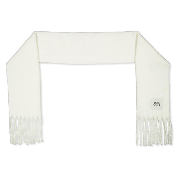 Jack Wills Fluffy Scarf Cream