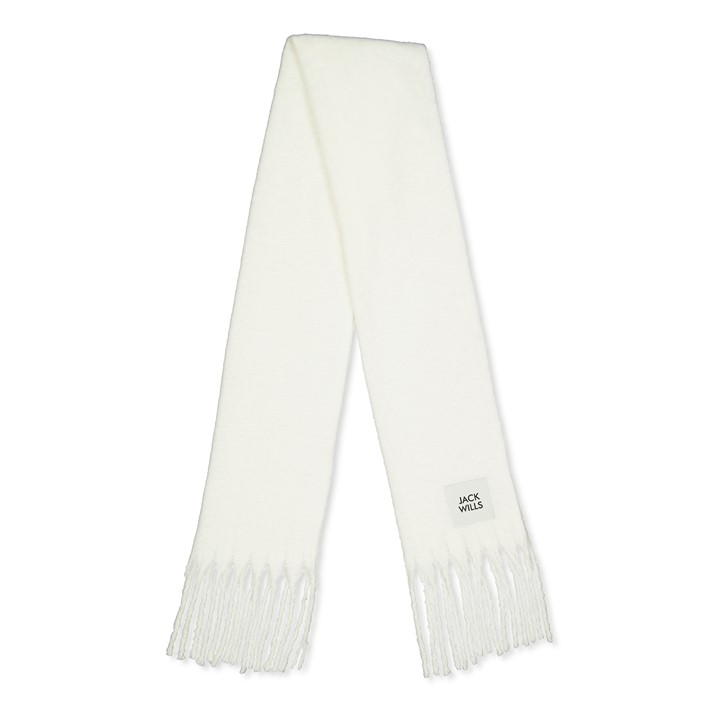 Jack Wills Fluffy Scarf Cream