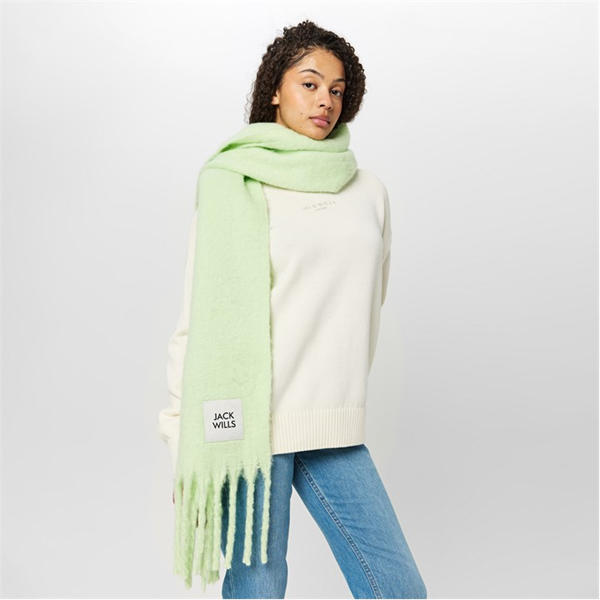 Jack Wills Fluffy Scarf Margarita