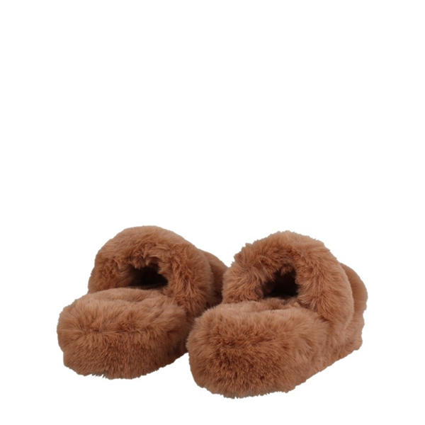 Jack Wills Fluffy Strap Slipper Camel
