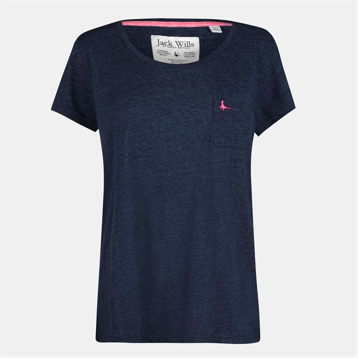 Jack Wills Fullford Pocket T Shirt Navy