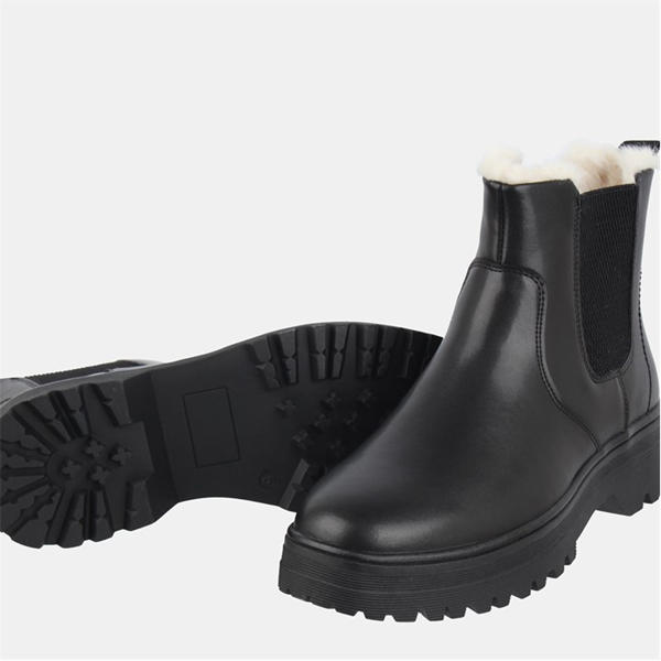 Jack Wills Fur Chelsea Boots Black