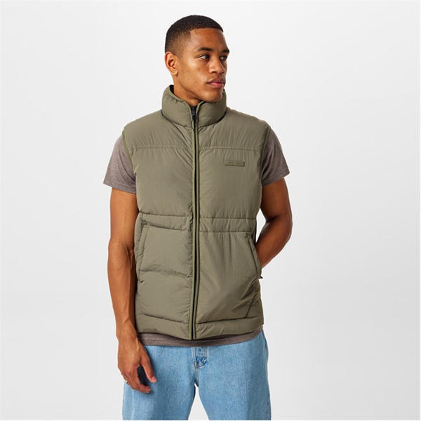 Jack Wills Garment Dye Gilet Men Leaf