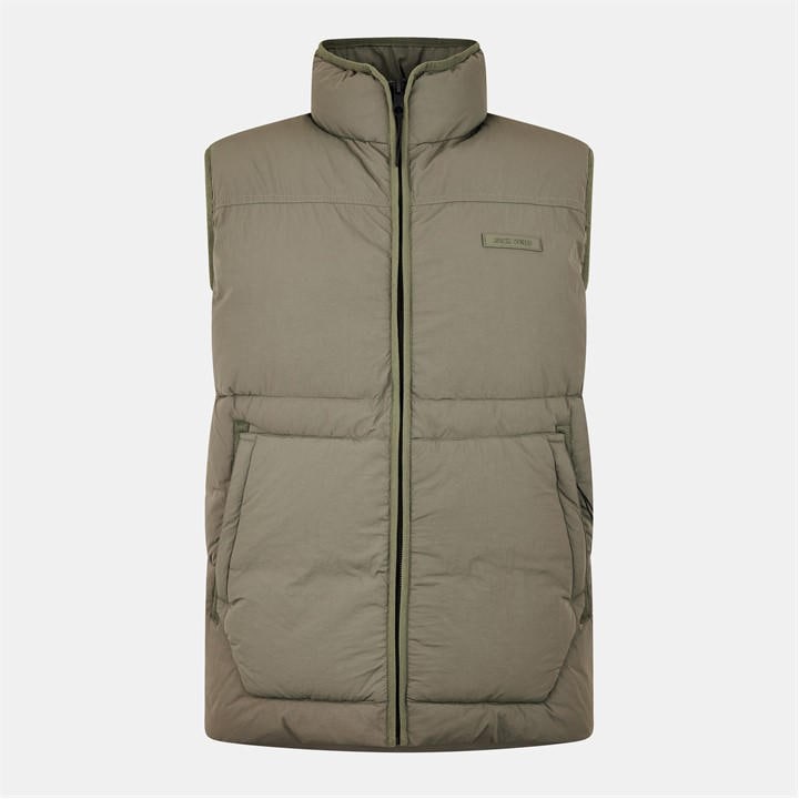 Jack Wills Garment Dye Gilet Men Leaf