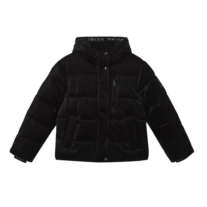 Jack Wills girl quilted jacket Black