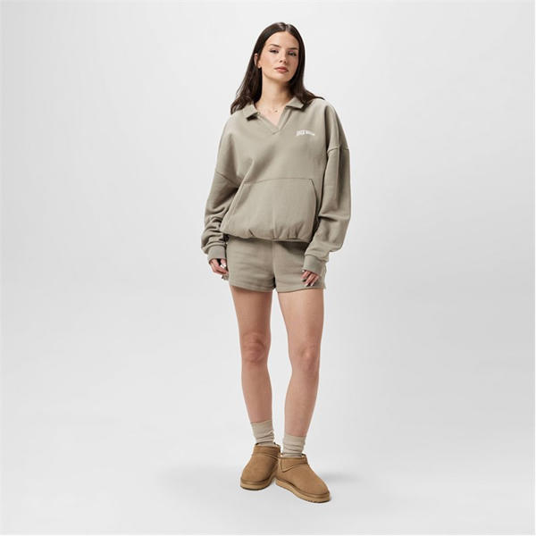 Jack Wills Graphic Collar Sweatshirt Taupe