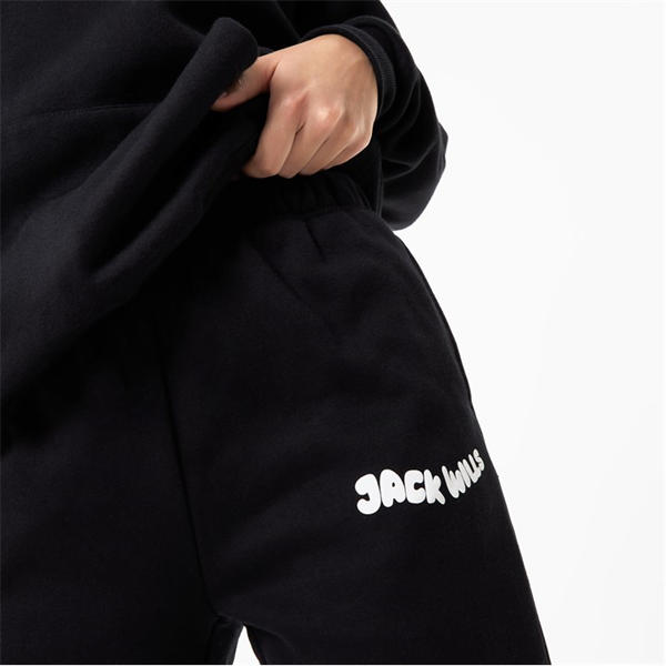 Jack Wills Graphic Jogger Black