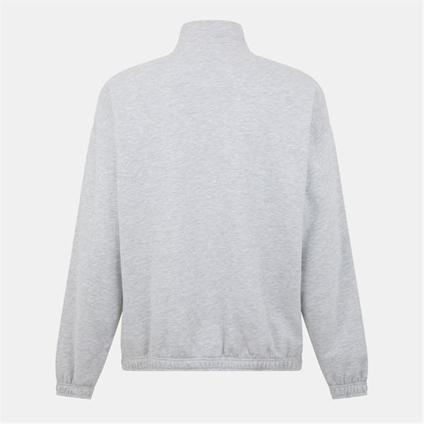 Jack Wills Graphic Quarter Zip Ice Marl