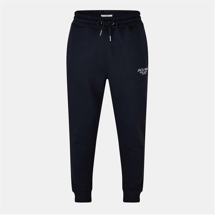 Jack Wills Haydor Logo Joggers Mens Black