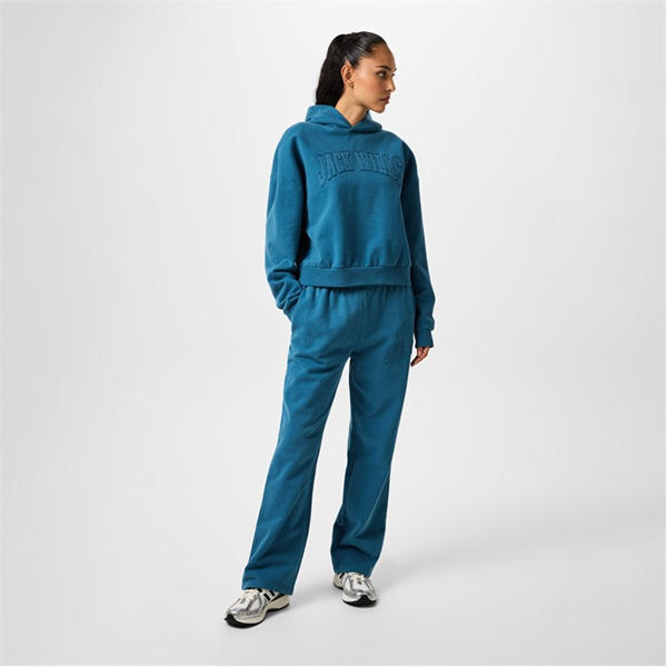 Jack Wills Hem Applique Jogging Bottoms Blue