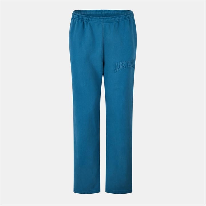 Jack Wills Hem Applique Jogging Bottoms Blue