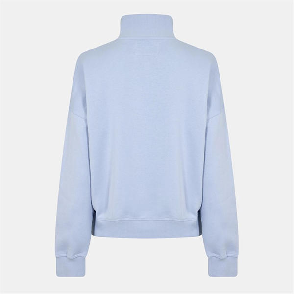 Jack Wills Honeylane Half Zip Sweatshirt Soft Blue