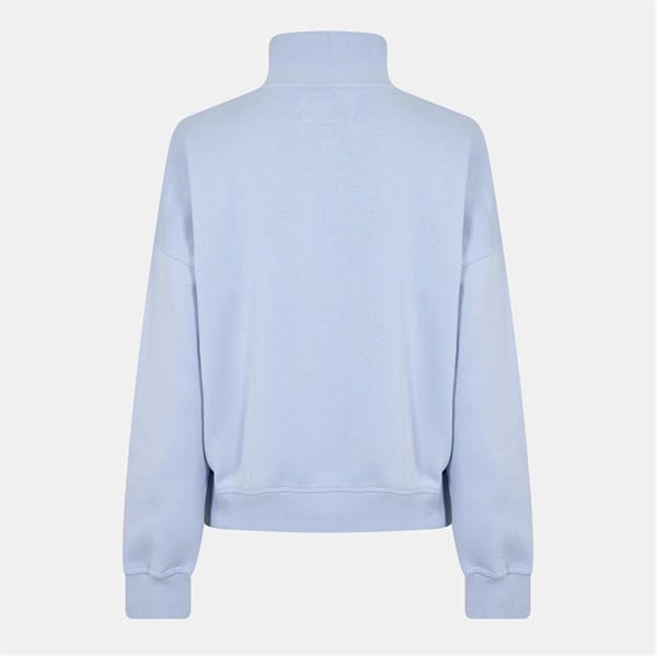 Jack Wills Honeylane Half Zip Sweatshirt Soft Blue