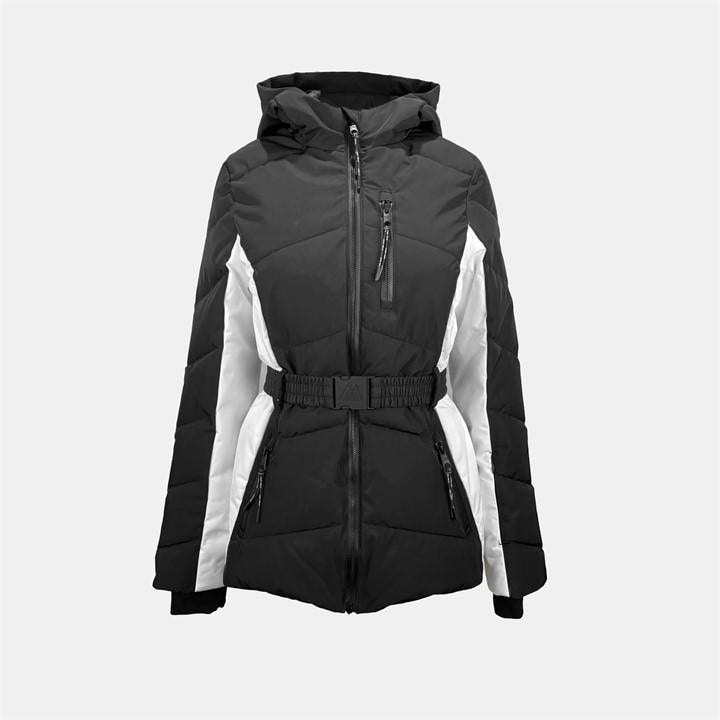 Jack Wills Hooded Puffer Jacket Black