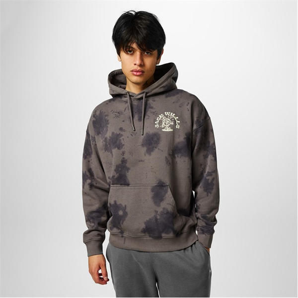 Jack Wills Hoodie Khaki Tie Dye